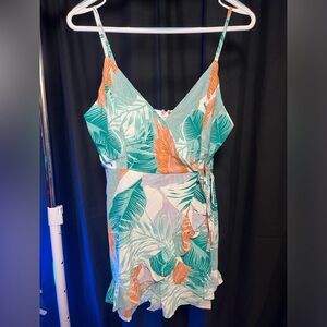 Pink Lily Romper size small